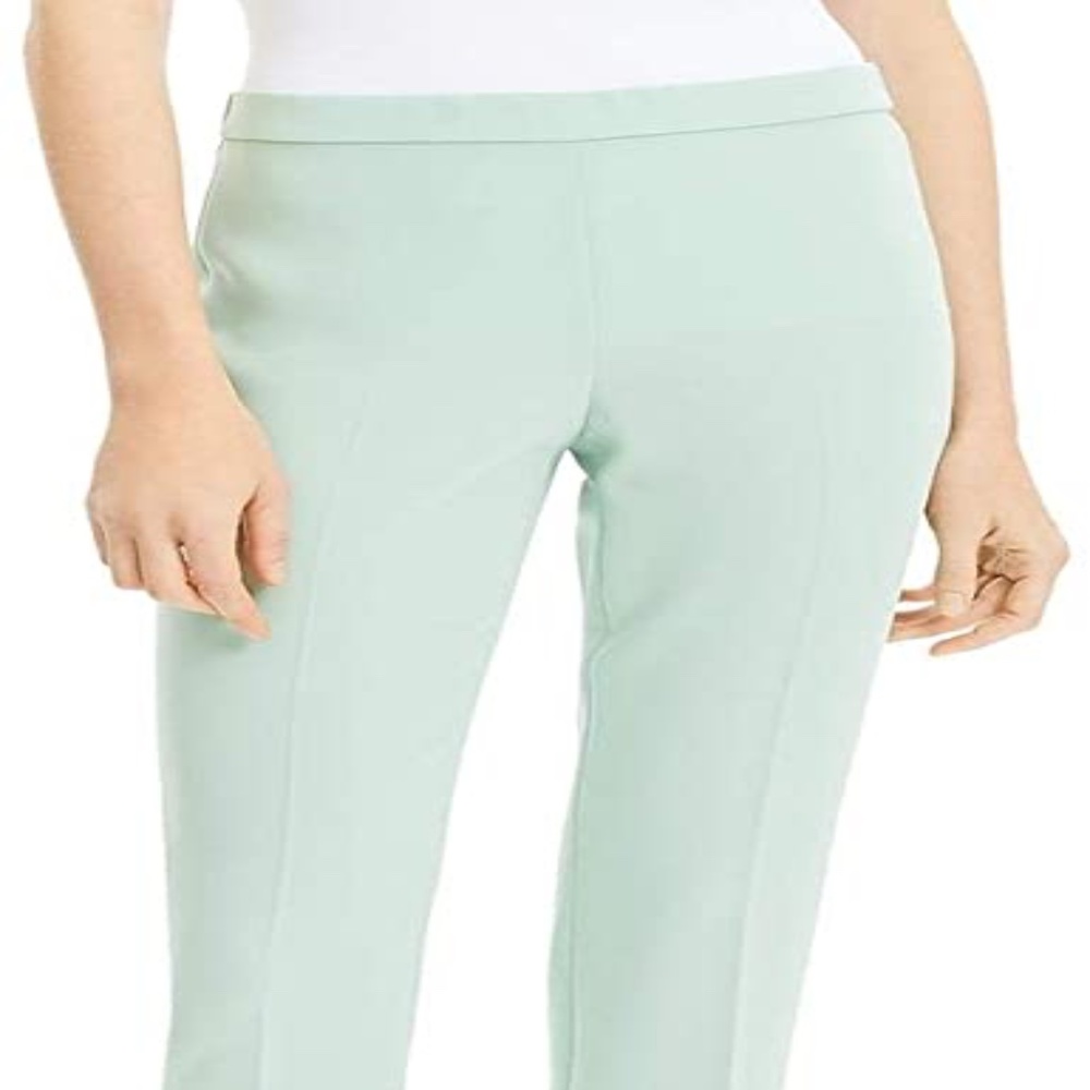 Theory Basic Pull On Pant Cropped Opal Green - image 5